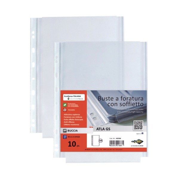 Pochette plastique à soufflet pour classeur