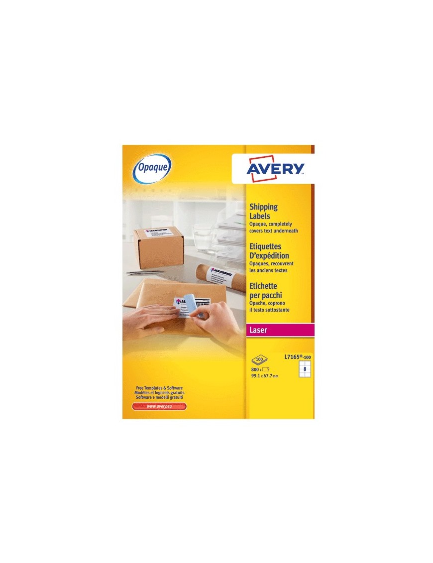 Etichette coprenti BLOCKOUT per spedizioni