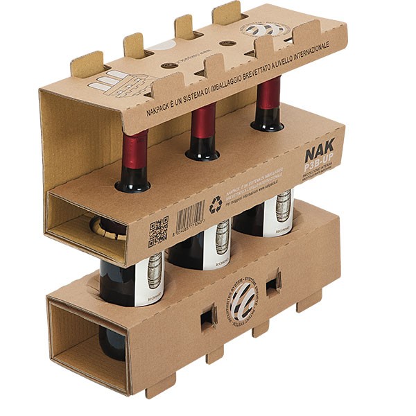 Scatola per spedizione di bottiglie standard