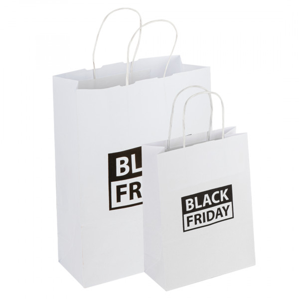 Shopper in carta linea Black Friday