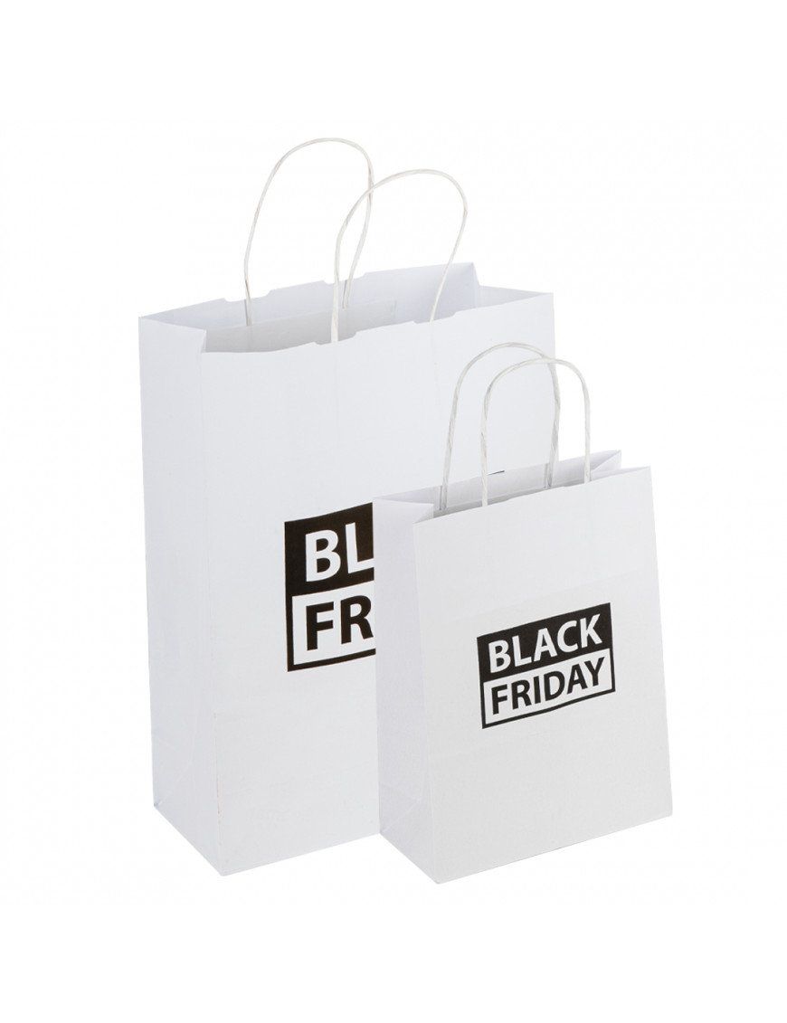 Shopper in carta linea Black Friday