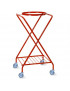Carrello in acciaio porta sacco rifiuti