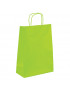 Shopper in carta colorata bianca con maniglia ritorta