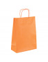 Shopper in carta colorata bianca con maniglia ritorta
