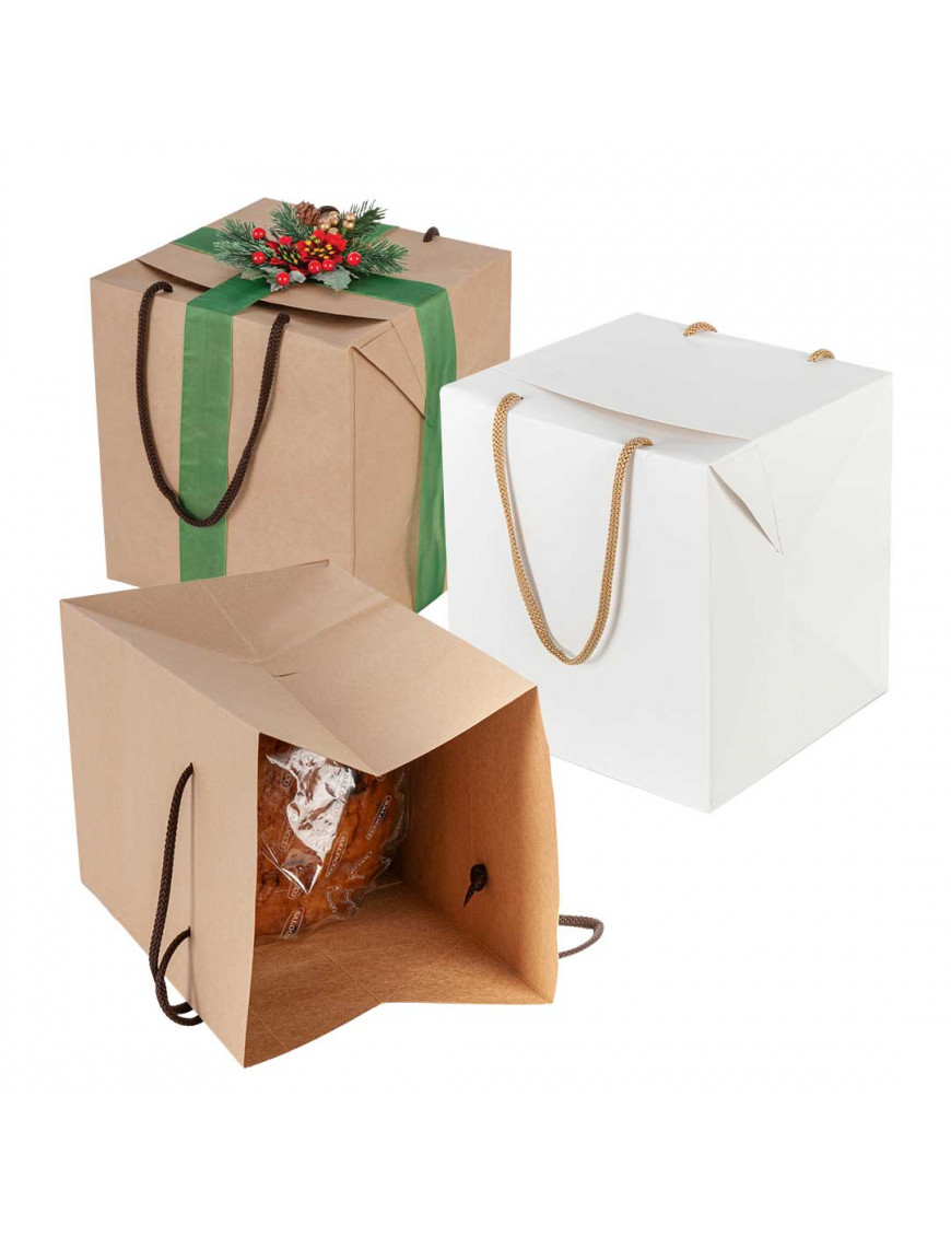 Bag box portapanettone con manici