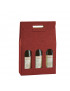 Scatole portabottiglie Elegance bordeaux