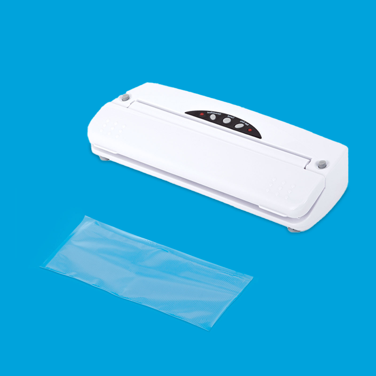 Kit 400 buste goffrate e macchina per sottovuoto