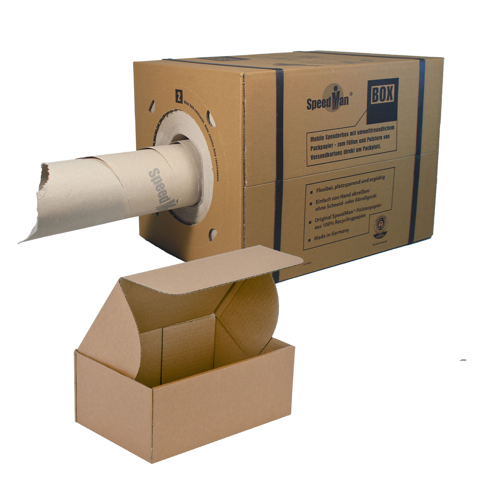 Kit 100 scatole fustellate e un distributore manuale di carta