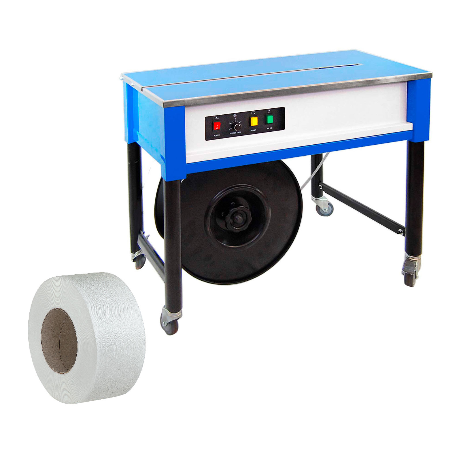 Kit reggiatrice semiautomatica e 104 bobine di reggia PPL