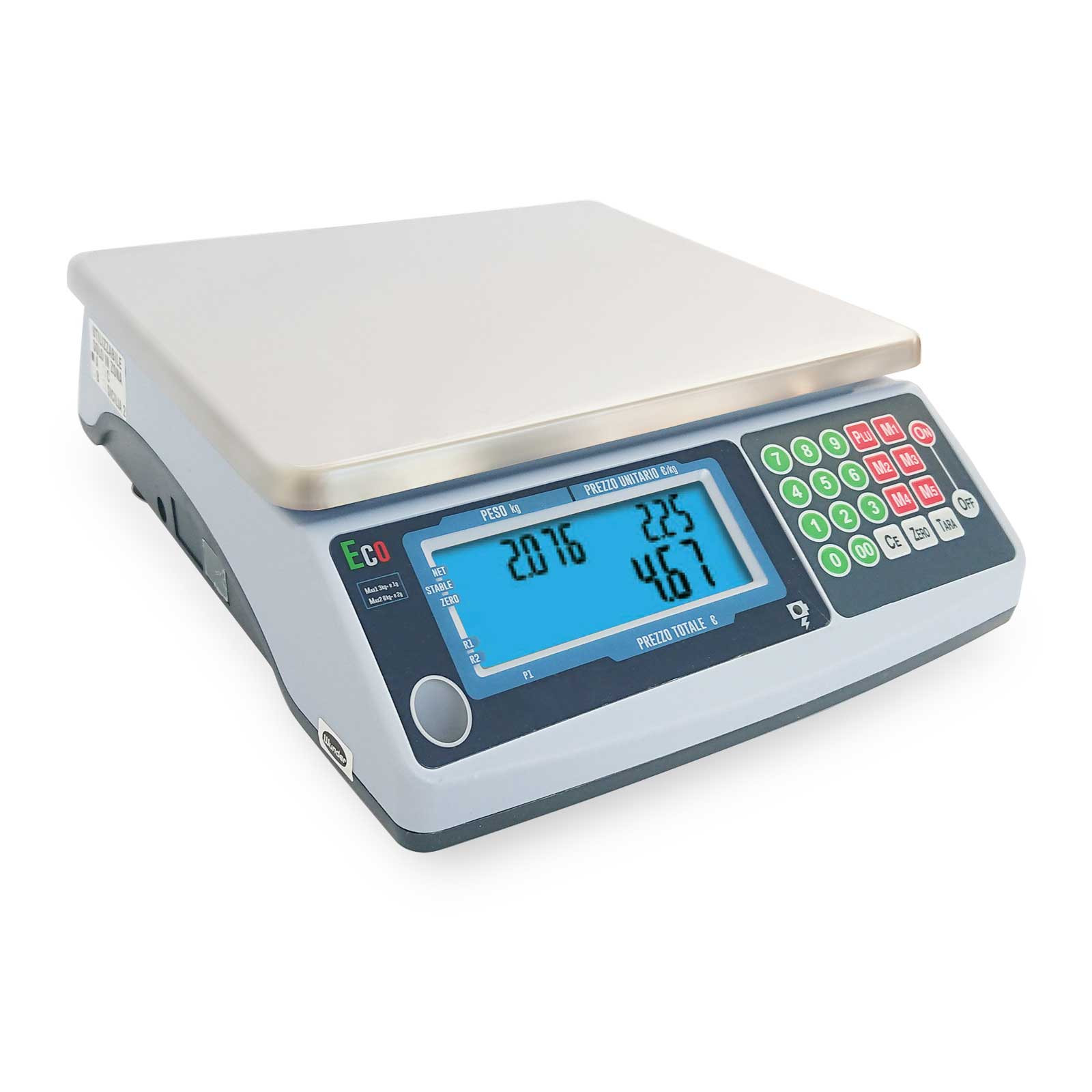 Bilancia elettronica digitale da banco senza colonna omologata serie Eco